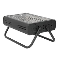 29cm Portable Charcoal BBQ Grill with Foldable Legs and Vents for Camping and Garden Cooking