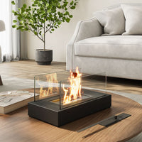 Rectangular Tabletop Ethanol Fireplace Without Smoking